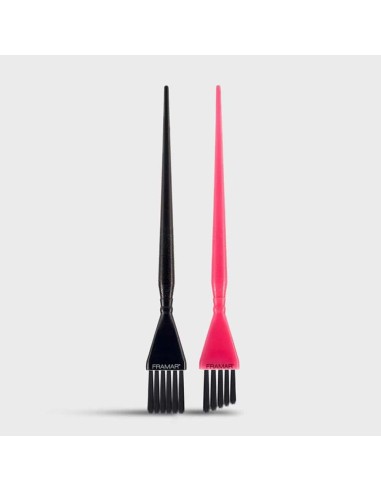 Framar Detail Brush Set nero/rosa 2 pz
