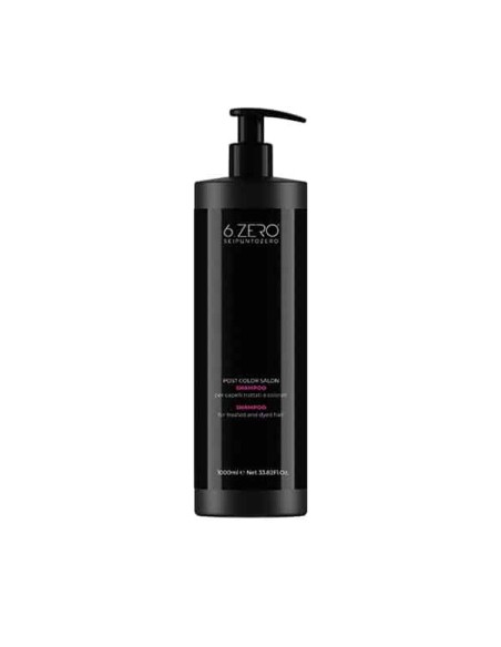 6.ZERO Post color salon shampoo per capelli trattati e colorati 1000 ml