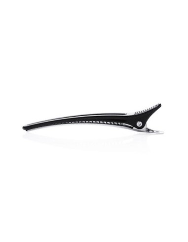 Xanitalia Pro Clip in plastica/alluminio nera lunga 10 cm 12 pz