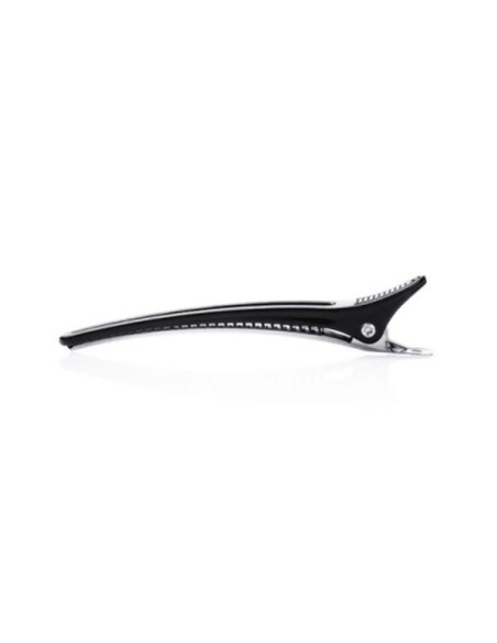 Xanitalia Pro Clip in plastica/alluminio nera lunga 10 cm 12 pz