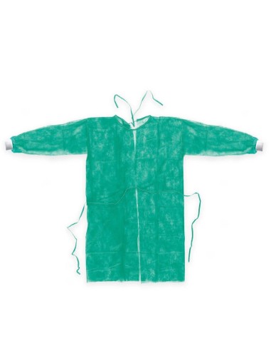 Rays Camice Visitatore Verde in TNT taglia m con polsino in maglia conf. 10 pz