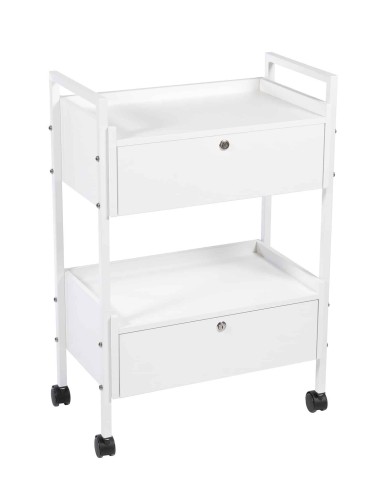 Dduueett Carrello estetica tau struttura in metallo con doppio cassetto