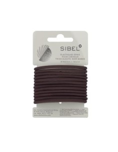 Sibel Elastici per capelli castani spessi ø 50 mm 12 pz