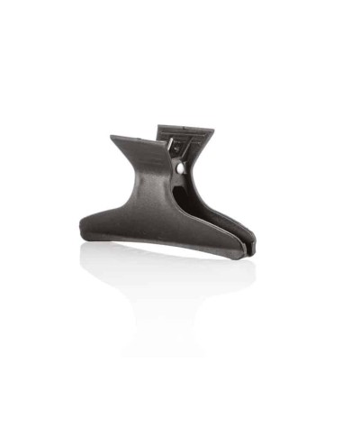 Xanitalia Pro Pinza ferma ciocche in plastica nera 12 pz