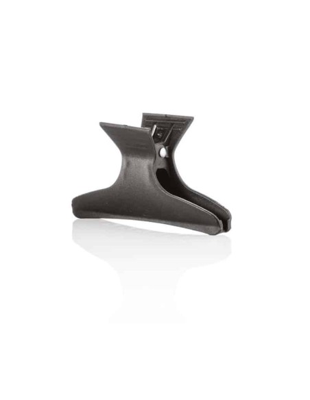 Xanitalia Pro Pinza ferma ciocche in plastica nera 12 pz