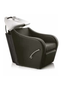 Lavatesta omega plus poltrona lavaggio con vasca in ceramica bianca e alzata poggiapiedi 2