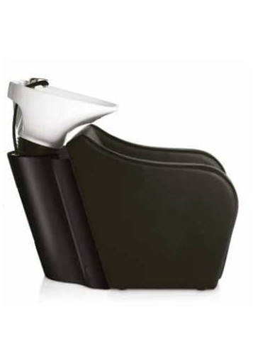 Lavatesta omega poltrona lavaggio con vasca in ceramica bianca