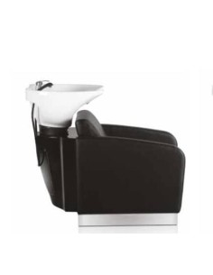 Xanitalia Pro Lavatesta elegance poltrona lavaggio con vasca basculante in ceramica nera