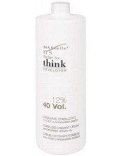 Maxxelle Maxelle - Ossidante stabilizzato con olio di argan biologico per la cura dei capelli (1000 ml) (40 vol. 12%)