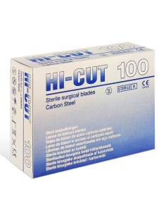 Aditya Dispomed Hi-cut Lame da bisturi sterili in carbonio 100 pz - 19