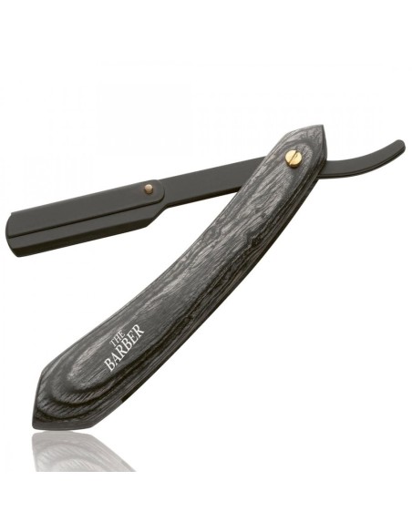 Xanitalia Pro The Barber Rasoio professionale wood carbon english a mezza lama