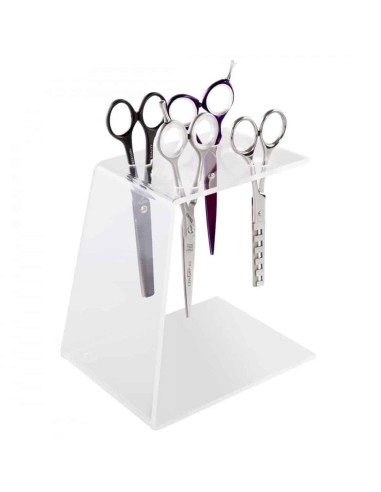 Xanitalia Pro Porta forbici professionale in plexiglass trasparente 6 posti