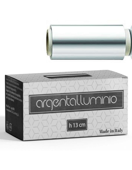 Argentalluminio Stagnola in Rotolo H 13 cm professionale in scatola