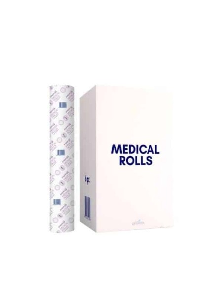Paperdi Medical Roll Lenzuolino Medico microcollato 2 veli in cellulosa h 60 cm 6 pz