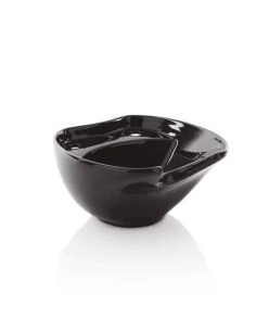 Xanitalia Pro Vasca Lavabo in Ceramica per lavatesta da parrucchiere barbiere nera
