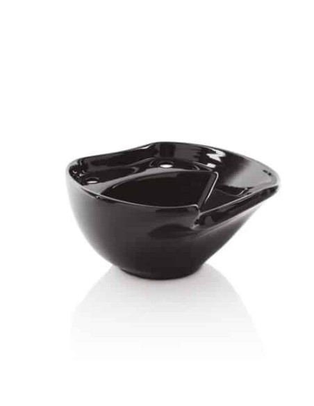 Xanitalia Pro Vasca Lavabo in Ceramica per lavatesta da parrucchiere barbiere nera