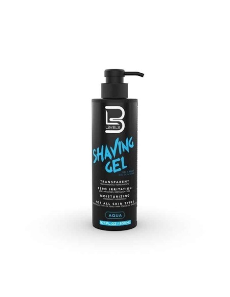 L3VEL3 Shaving Gel aqua - gel da rasatura trasparente 500 ml